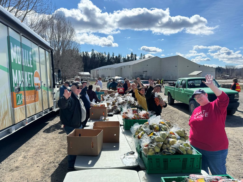Volunteers at a Mobile Market in Bonners Ferry